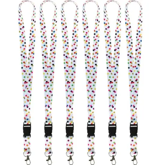 Teacher Created Resources Confetti Lanyard, 6ct. {1}