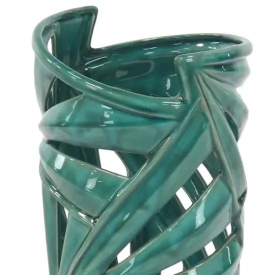 CosmoLiving by Cosmopolitan Green Ceramic Vase {5}