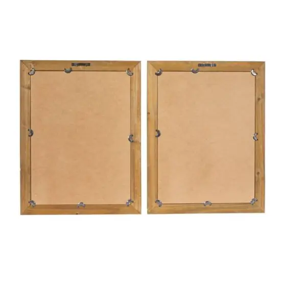 Brown & Cream Vintage Botanical Framed Wall Art Set {4}