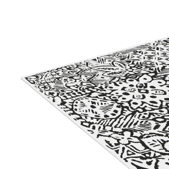 FloorPops Reo Charcoal Peel & Stick Floor Tiles {5}