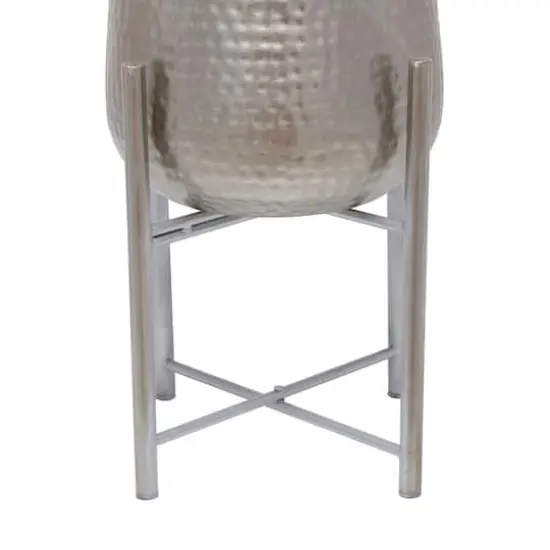 Silver Transitional Planter, Set of 2" 19", 16" {7}