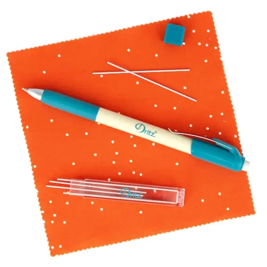 Dritz&reg; 0.9mm White Mechanical Fabric Pencil Set {4}