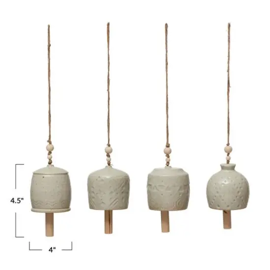 Hello Honey&reg; Stoneware Bell with Reactive Glaze Set {5}