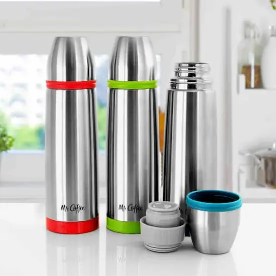 Mr. Coffee Altona 27oz. Stainless Steel Thermal Travel Bottles Set {3}