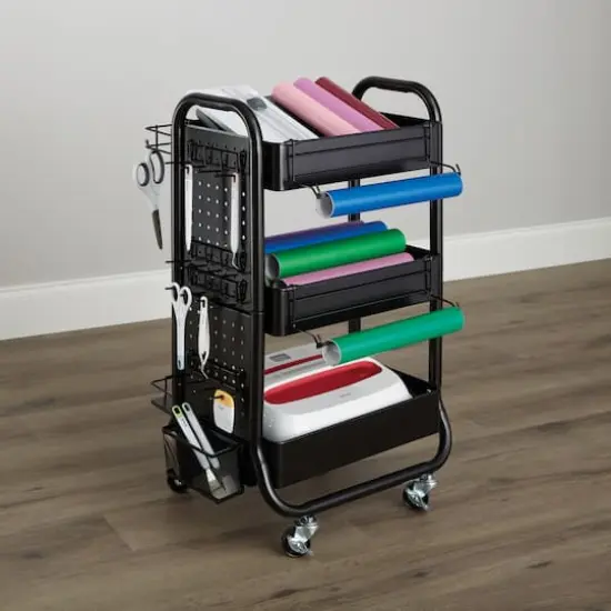 Gramercy Rolling Cart by Simply Tidy&trade; Black {9}