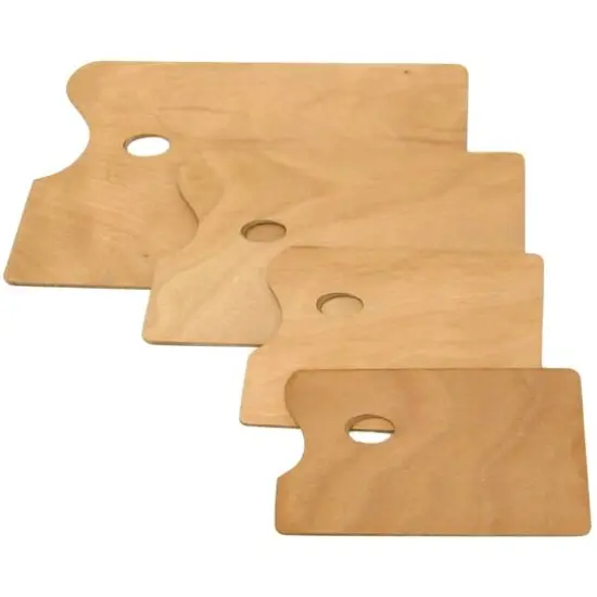 Art Alternatives Artist's Wooden Rectangular Palette {2}
