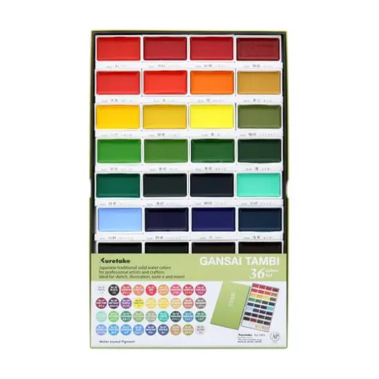 Kuretake&reg; Gansai Tambi 36 Color Watercolor Set {3}