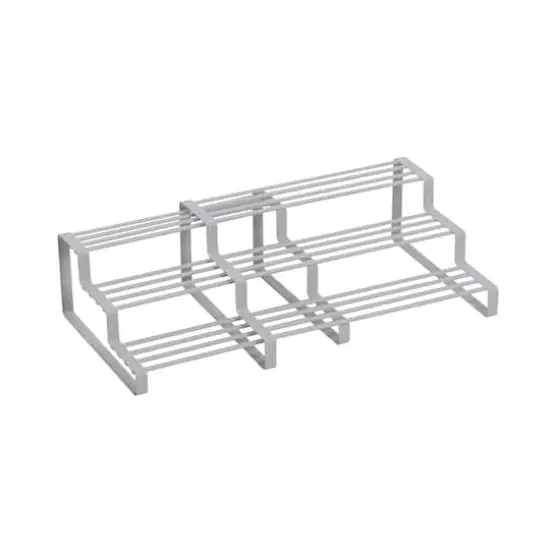 Honey Can Do White Expandable 3-Tier Spice Rack {1}