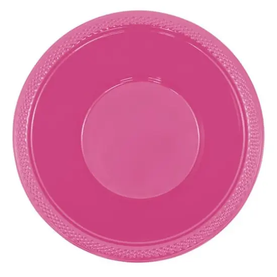 JAM Paper 7" Plastic Bowls, 20ct. Fuchsia Pink {3}