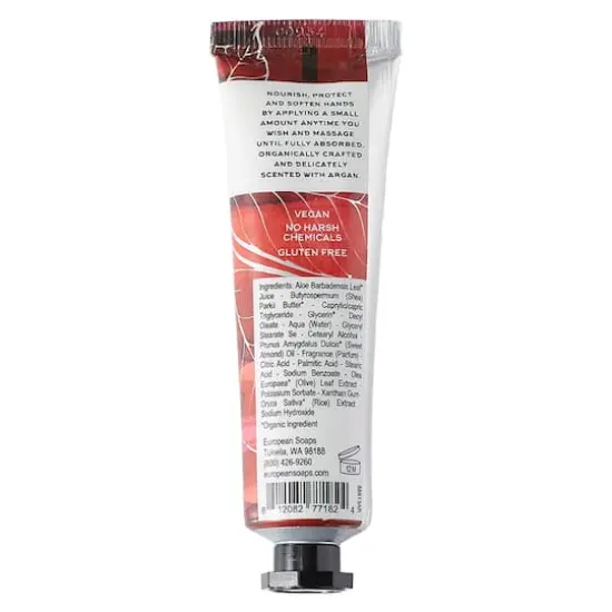 European Soaps Terravita Organic Hand Cream, 30mL Argan {4}