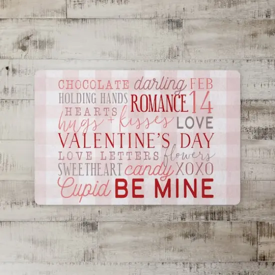 Valentine's Day Words Floor Mat {3}