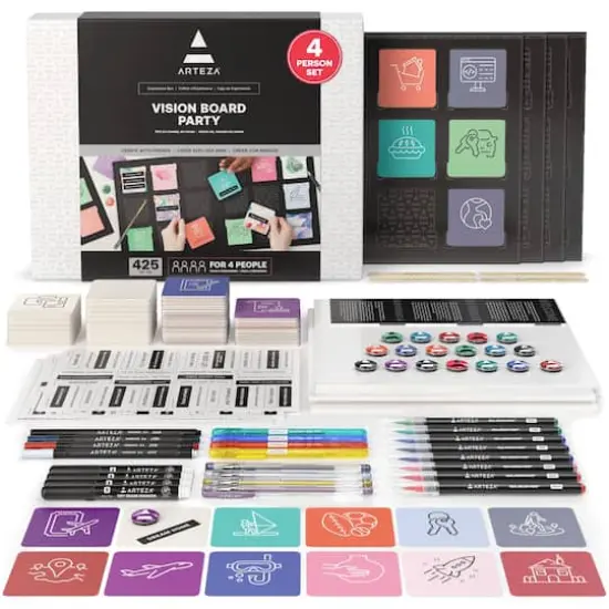 Arteza Experience Box 425 Piece Vision Board Party Kit {1}