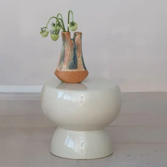 Hello Honey&reg; 8" Multicolor Chromatic HarmonyStoneware 2 Opening Vase {5}