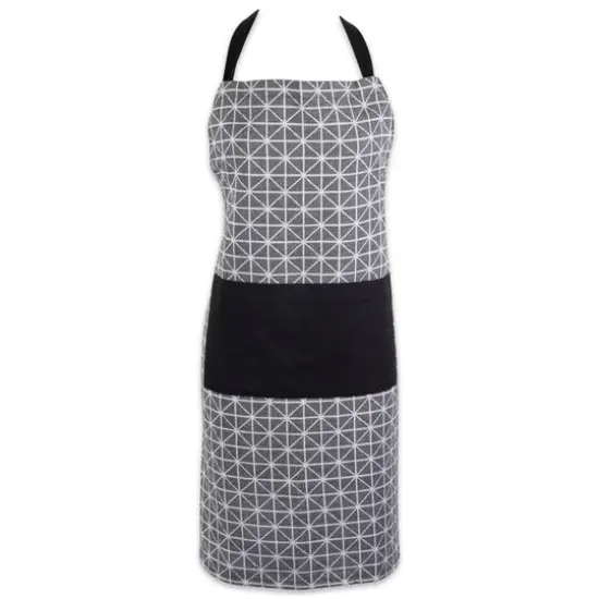 Black & White Triangle Chef Apron {1}