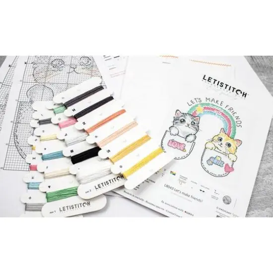 Letistitch Let's make friends! Counted Cross Stitch Kit {7}