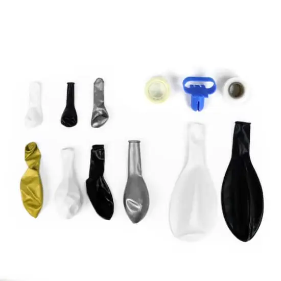 10ft. Black, White, Gray & Gold Balloon Garland by Celebrate It&trade; {3}