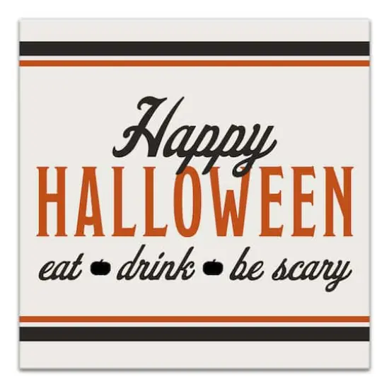 Happy Halloween Canvas Wall Art {1}