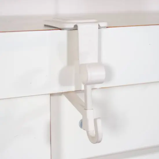 White Mantel Garland & Christmas Stocking Hanger, 2ct. {7}