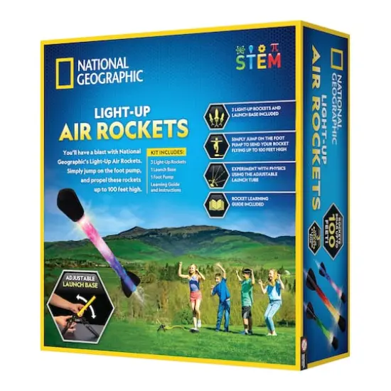 National Geographic&trade; Light-Up Air Rockets Activity Set {6}