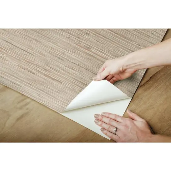 RoomMates Faux Grasscloth Peel & Stick Wallpaper Pink, Taupe {8}