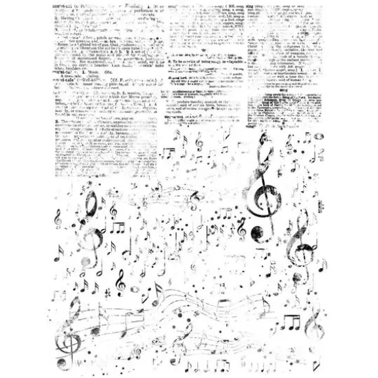 49 And Market Essential Music Blends Rub-Ons Set {4}