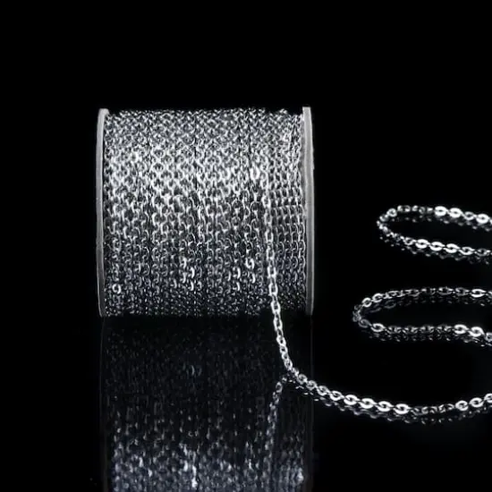 2.9mm Stainless Steel Cable Chain Spool, 9.4yd. by Bead Landing™ {3}