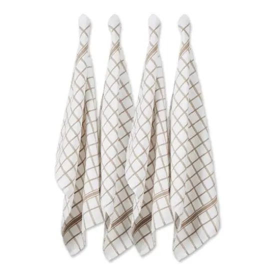 DII&reg; Stone Windowpane Terry Dishtowels, 4ct. {1}