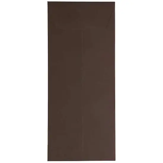 JAM Paper 5" x 11.5" Chocolate Brown Policy Business Envelopes, 50ct. {1}