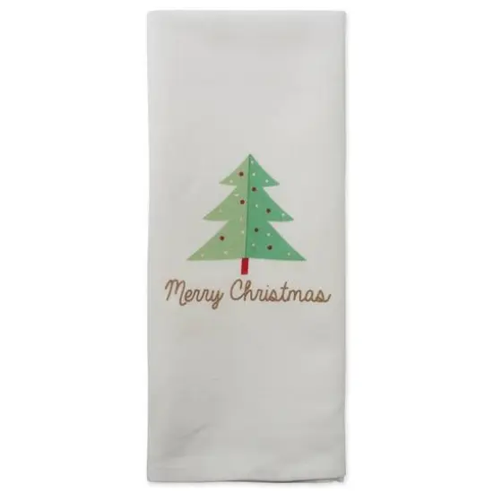 DII&reg; Red Check & White Merry Christmas Dishtowel Set {6}
