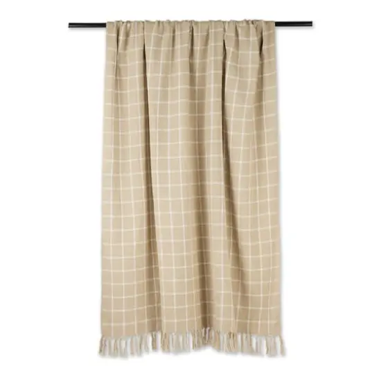 DII&reg; Checked Plaid Throw Vintage Linen {4}
