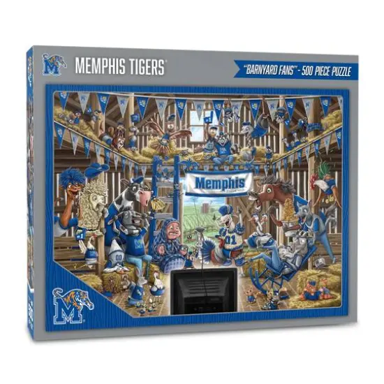 College Barnyard Fans 500 Piece Puzzle Memphis Tigers {1}