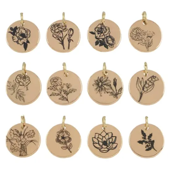 Birth Flower Charm Set by Bead Landing&trade; {1}