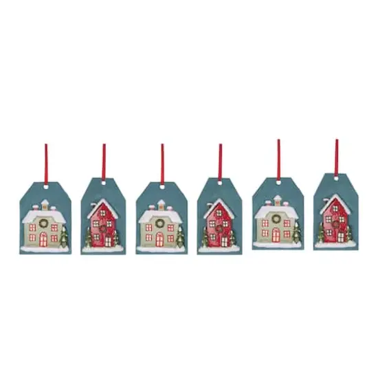 Winter House Tag Ornament Set {1}