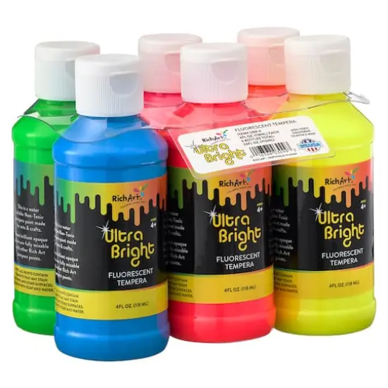 Rich Art Liquid Fresco Ultra Bright Tempera Paint Set {5}