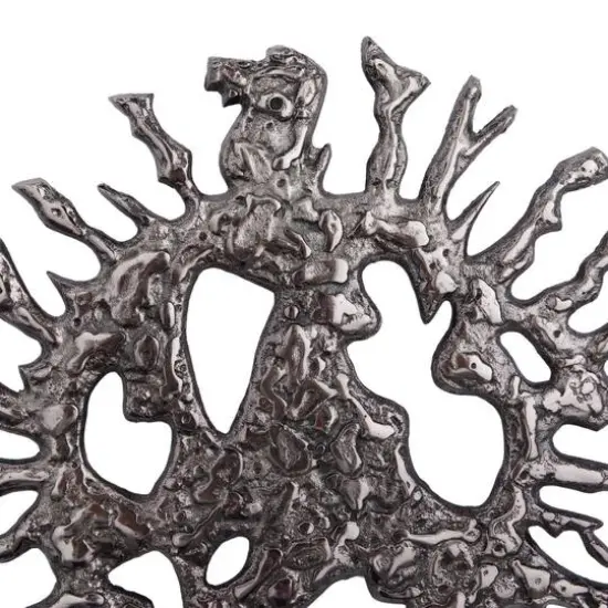 Set of 3 Silver Aluminum Modern Wall Decor, 25" x 25" x 25" {5}