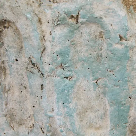 Hello Honey&reg; 13.8" Distressed Green Rustic Cement Planter {3}