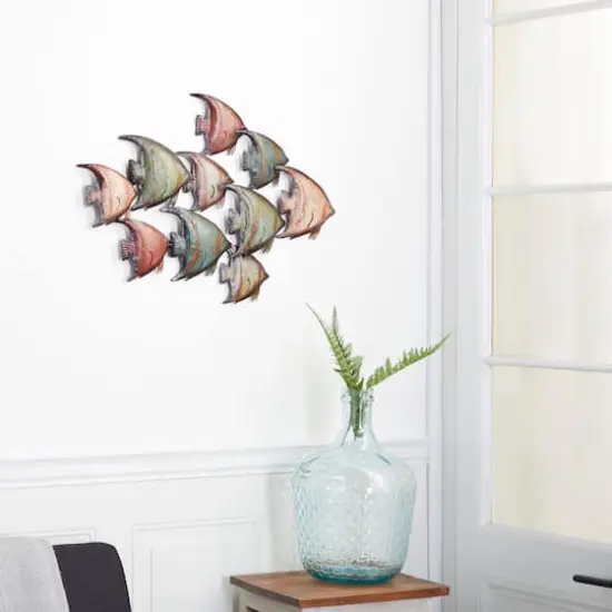 Multicolor Metal Coastal Fish Wall D&eacute;cor {9}