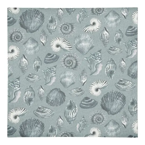 Multi Shell Cotton Twill Napkin Blue/Blue {1}