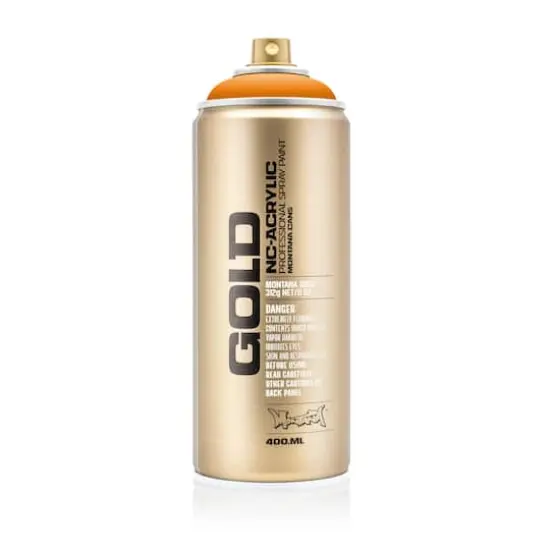 Montana&trade; Cans GOLD Shock Color Spray Paint, 400mL S2000 Shock Orange Light {5}