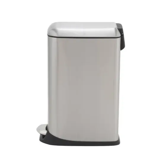 Household Essentials 5 gal. Slim Stainless Steel Trash Can {12}