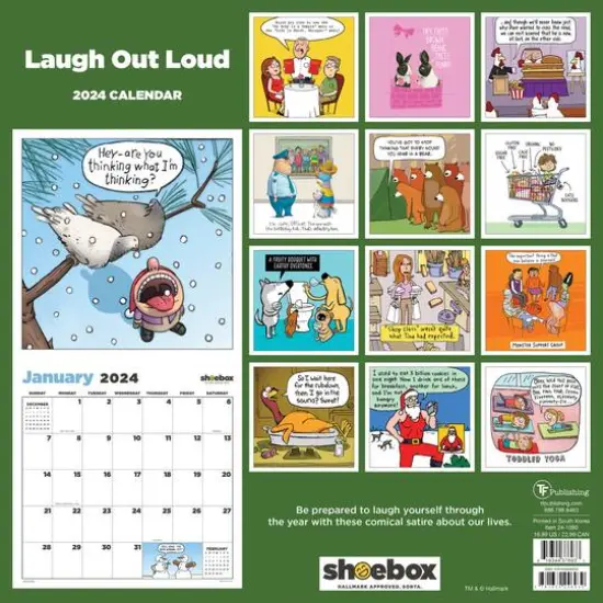 TF Publishing 2024 Laugh Out Loud Shoebox Wall Calendar {3}