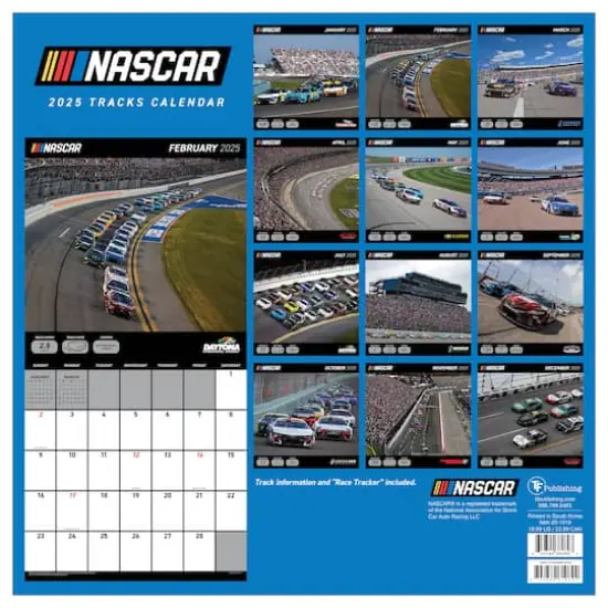 TF Publishing 2025 Nascar Tracks Wall Calendar {3}
