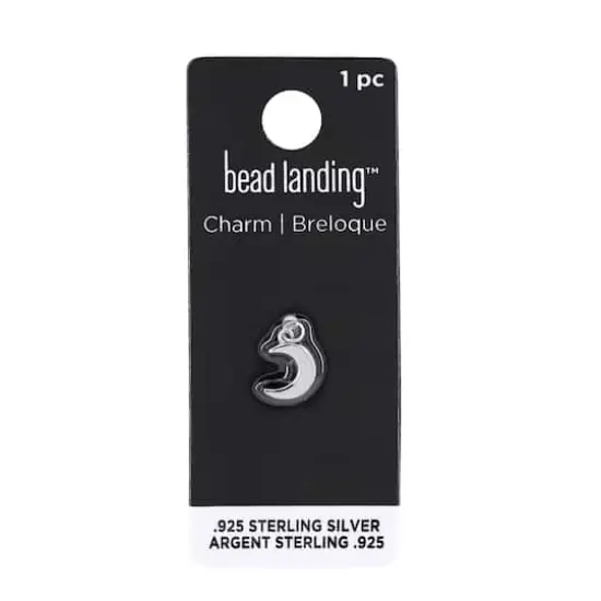 Sterling Silver Moon Icon Charm by Bead Landing&trade; {8}