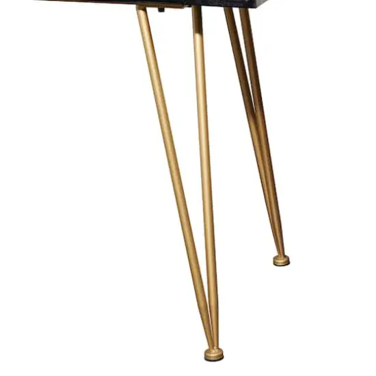 3.5ft. Black Modern Wood Console Table {9}