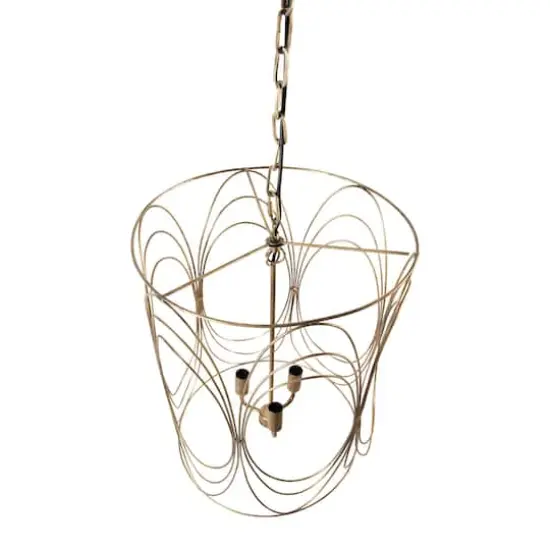 Hello Honey&reg; 24" Swirl Wire Pendant Light {6}