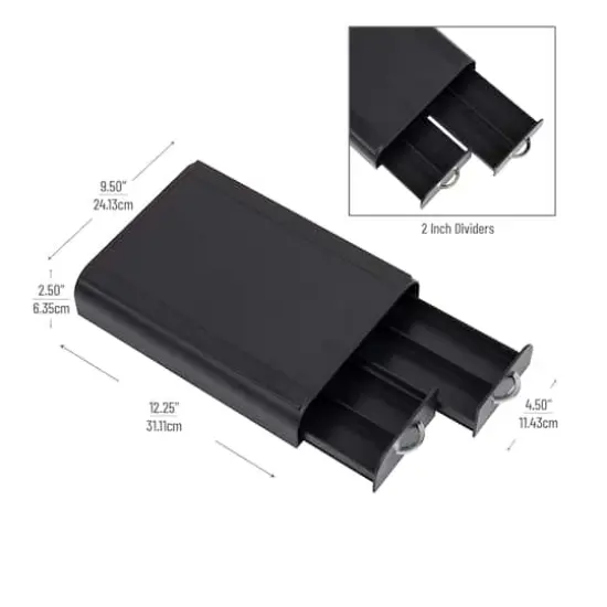 Mind Reader Anchor Collection Black 2-Drawer Single Serve Coffee Pod Drawer {4}