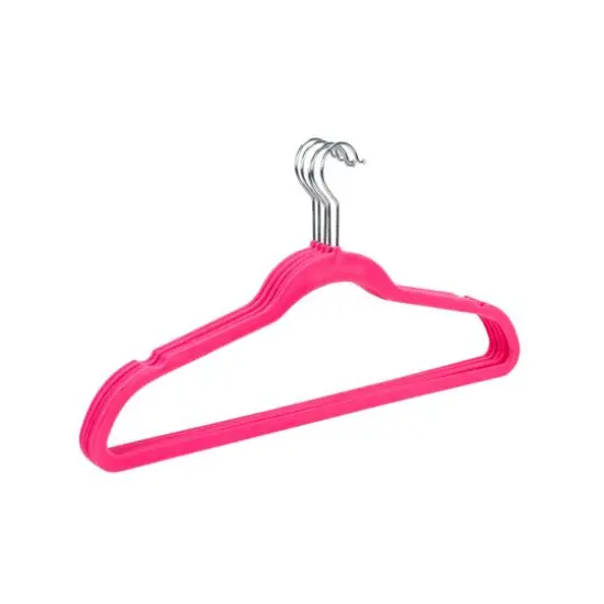 Simplify Slim Velvet Suit Hangers, 25ct. Neon {12}