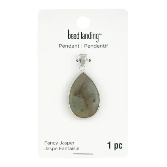 Jasper Teardrop Pendant by Bead Landing&trade; {1}