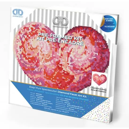 Diamond Dotz&reg; Intermediate Heartfelt with Frame Diamond Painting Kit {4}