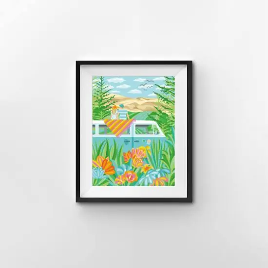 Winnie's Picks Campervan Traveling Around The World Adult Paint by Numbers Kit {4}